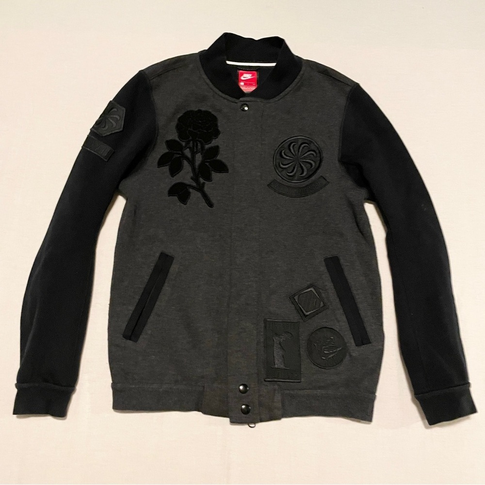 Nike Sportswear Black Rose Tech Fleece Destroyer Varsity Jacket S